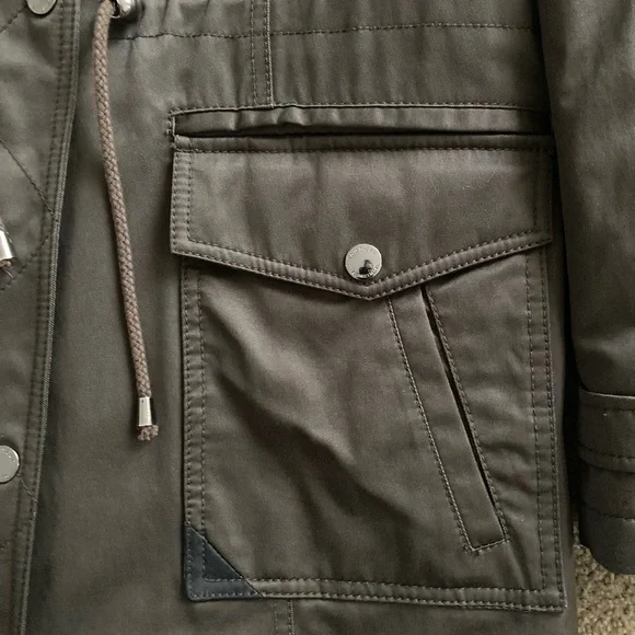 Laundry By Shelli Segal Quilted Olive Jacket - Picture 4 of 15